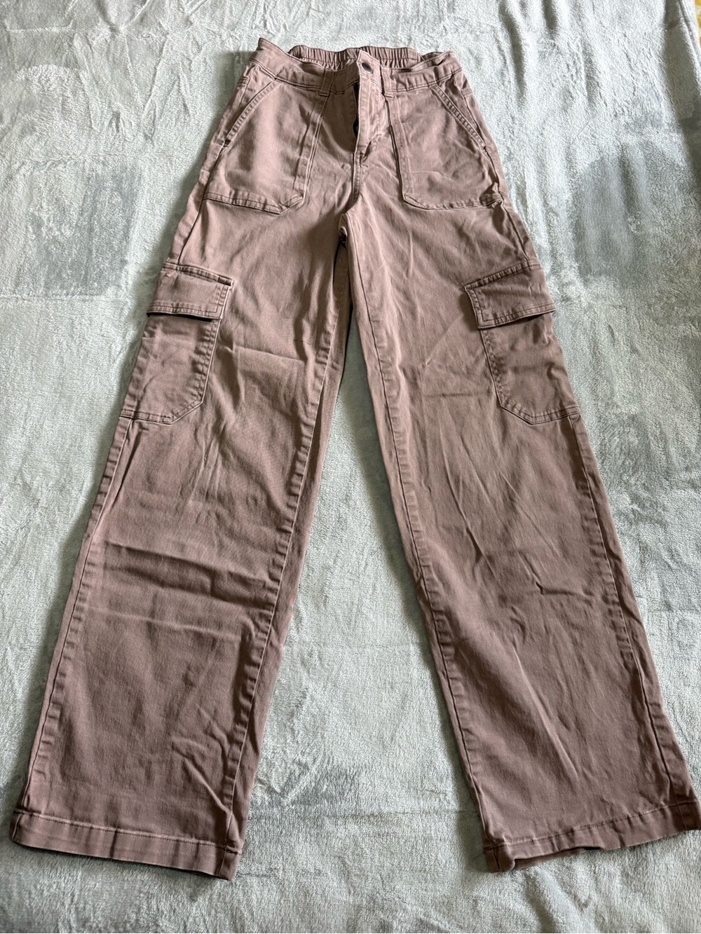 wild fable Blush Cargo Wide-Leg Jeans